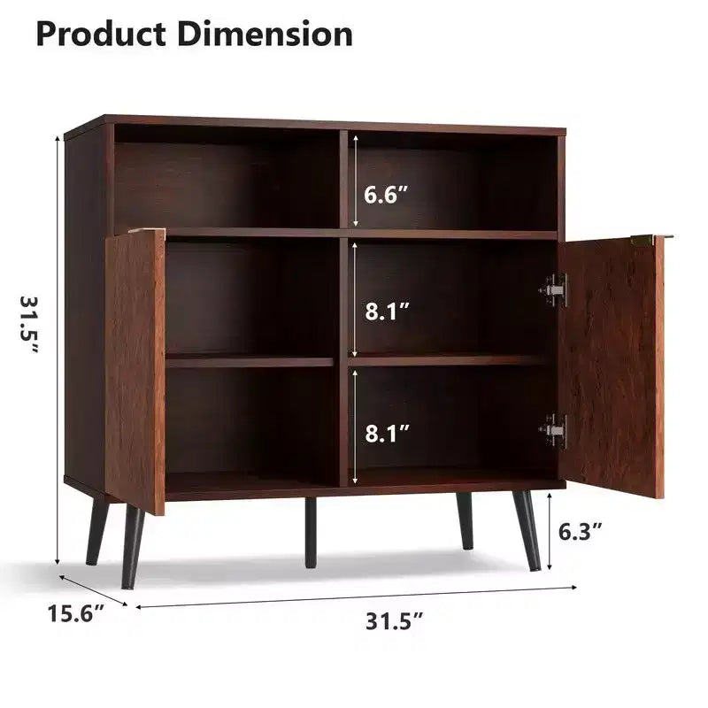 Mobile credenza con cassetti (set da 2), credenza buffet grande 31,5 pollici con armadio contenitore