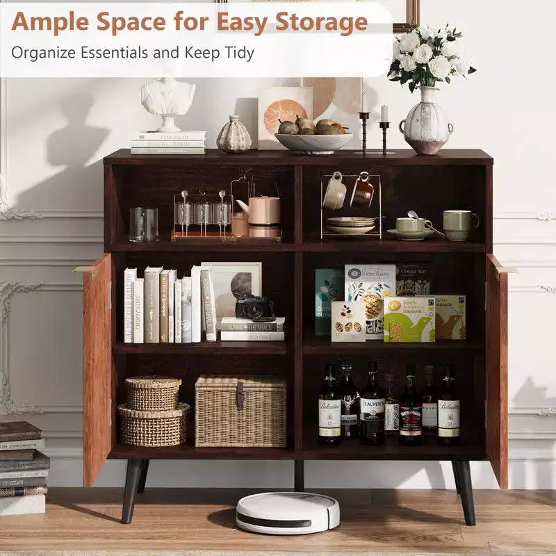 Mobile credenza con cassetti (set da 2), credenza buffet grande 31,5 pollici con armadio contenitore