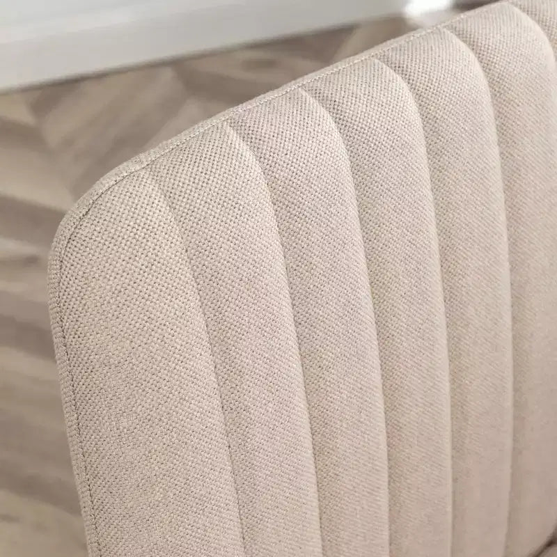 Sedia da scrivania girevole senza braccioli beige/blu/grigia, altezza regolabile, sedile singolo