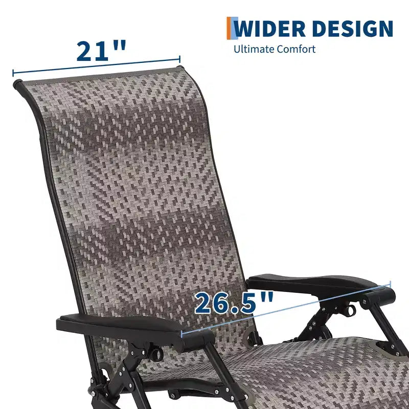 Sdraio pieghevole in rattan marrone, senza braccioli, 1 persona