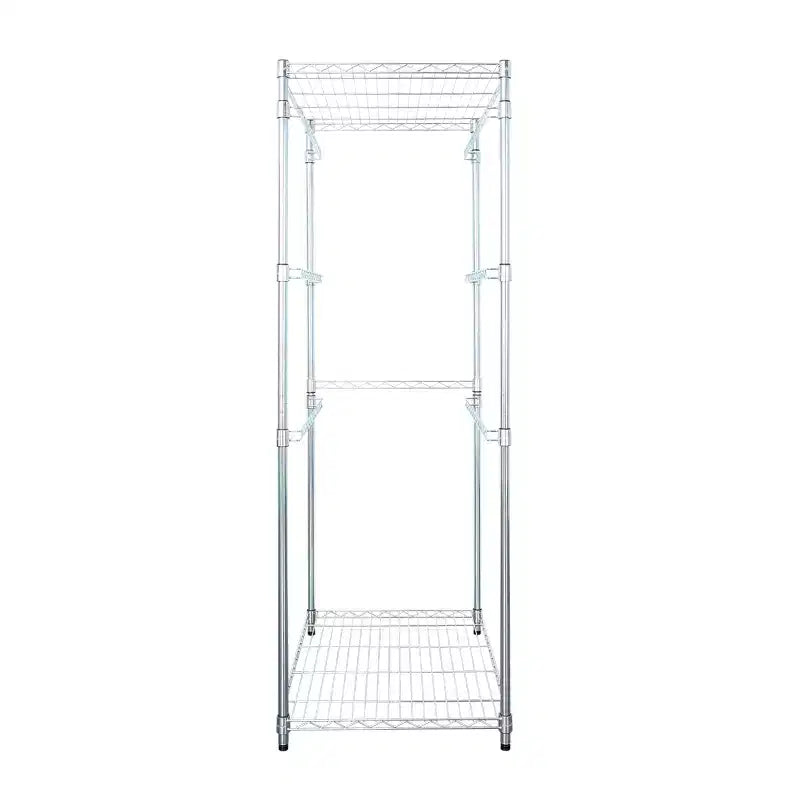Scaffale portacesti in acciaio nero/argento – Singolo, 102 litri