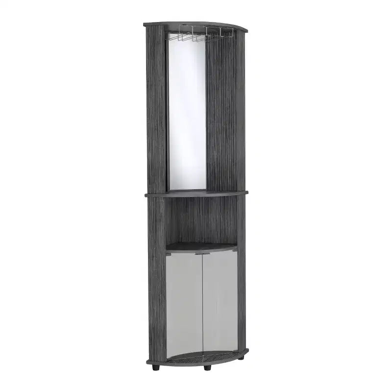 Mobile contenitore alto per bagno con cassetti e ripiani a giorno – Nero / Caffè / Grigio / Rovere / Bianco