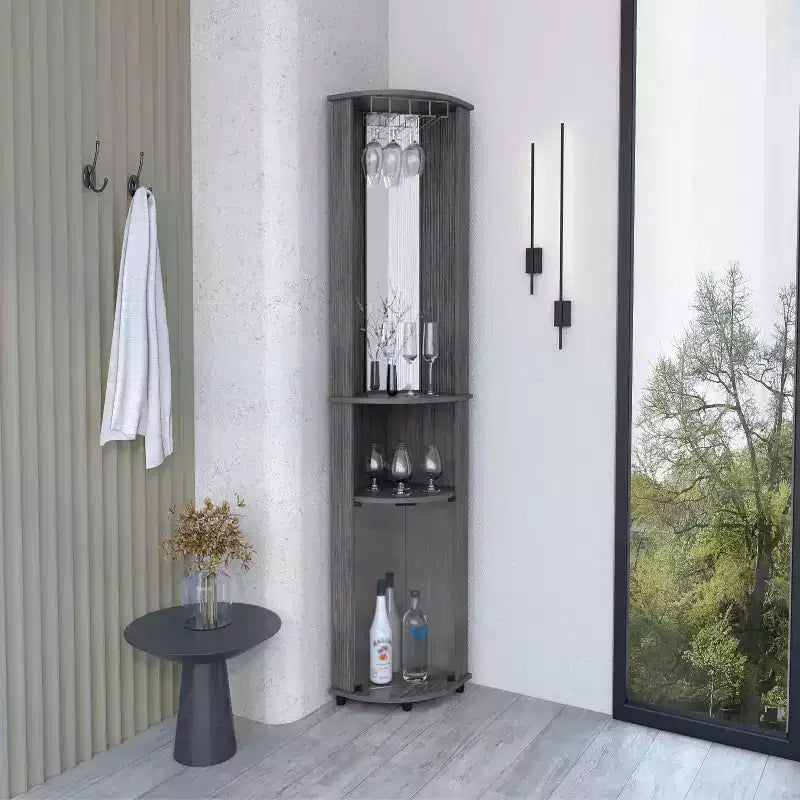 Mobile contenitore alto per bagno con cassetti e ripiani a giorno – Nero / Caffè / Grigio / Rovere / Bianco