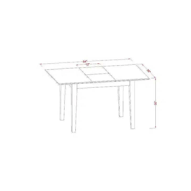 Set da pranzo rotondo in mogano 5 pezzi, 4 posti a sedere