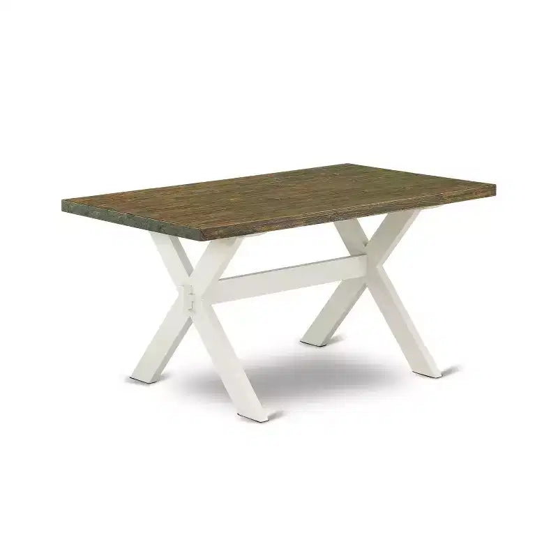 Set da pranzo da 5 pezzi in similpelle marrone, 4 posti a sedere