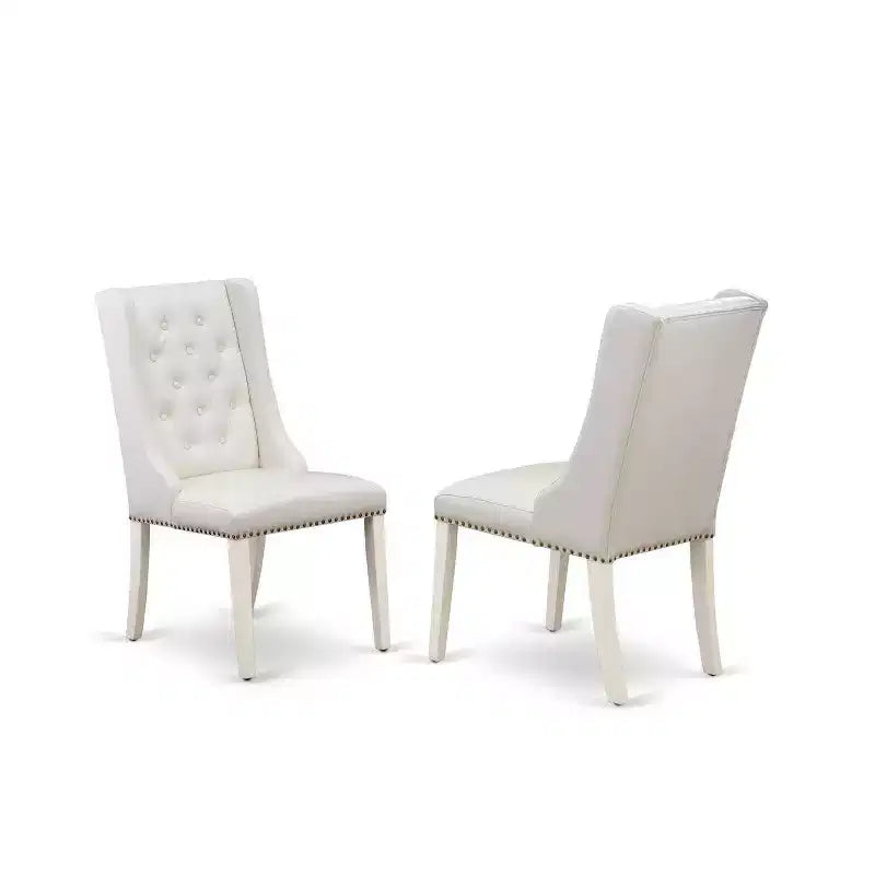Set da pranzo da 5 pezzi in similpelle marrone, 4 posti a sedere