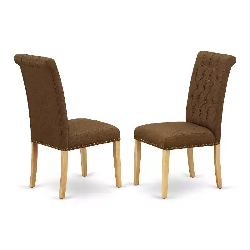 Set da pranzo da 3 pezzi marrone naturale per 2 persone