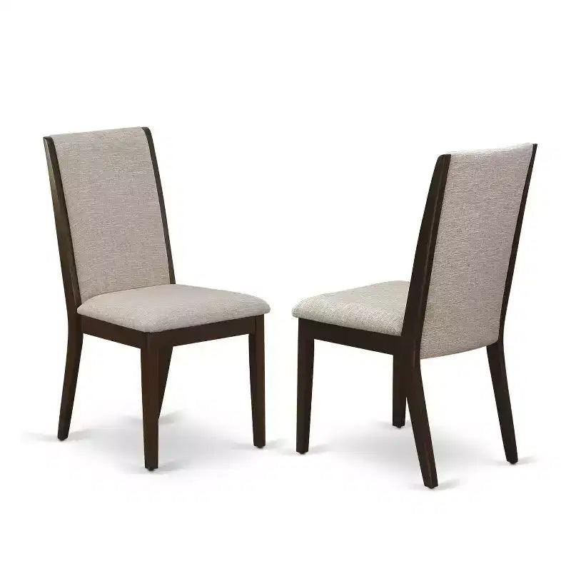 Set da pranzo rettangolare in mogano 3 pezzi, 2 posti a sedere