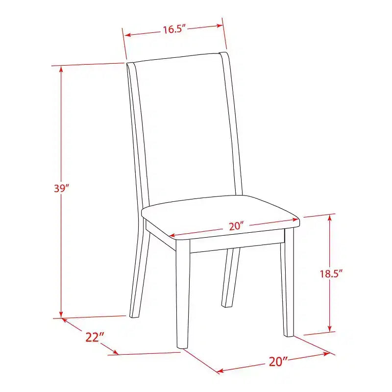Set da pranzo rettangolare in mogano 3 pezzi, 2 posti a sedere