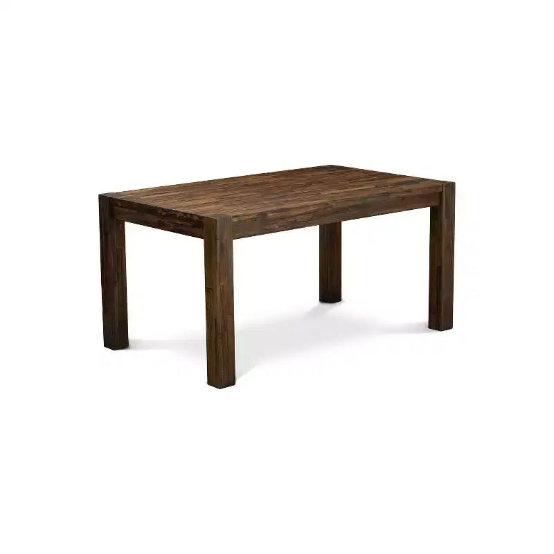 Set da pranzo marrone da 7 pezzi per 6 persone