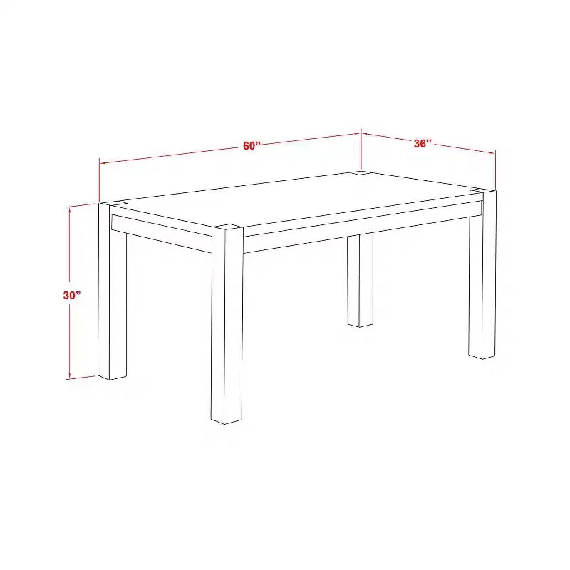 Set da pranzo marrone da 7 pezzi per 6 persone