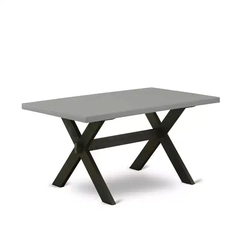 Set da pranzo rotondo in rovere naturale, legno e similpelle, 5 posti a sedere