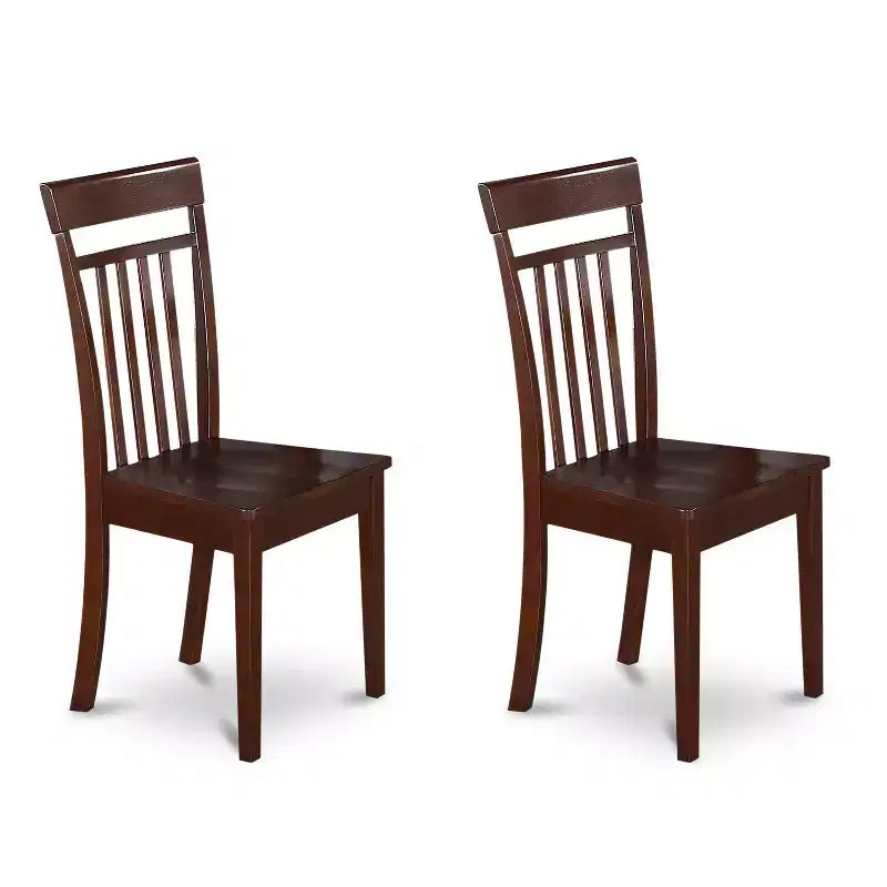 Set da pranzo rettangolare in mogano 5 pezzi, 4 posti